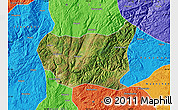 Satellite Map of Kaiyuan Shi, political outside