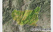 Satellite Map of Kaiyuan Shi, semi-desaturated
