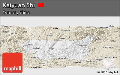 Classic Style Panoramic Map of Kaiyuan Shi