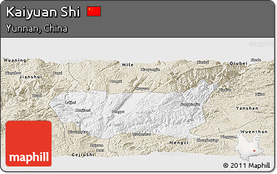 Classic Style Panoramic Map of Kaiyuan Shi
