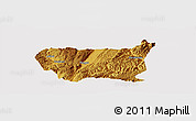 Physical Panoramic Map of Kaiyuan Shi, cropped outside