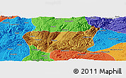Physical Panoramic Map of Kaiyuan Shi, political outside