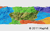 Satellite Panoramic Map of Kaiyuan Shi, political outside
