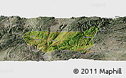 Satellite Panoramic Map of Kaiyuan Shi, semi-desaturated