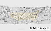 Shaded Relief Panoramic Map of Kaiyuan Shi, desaturated