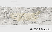 Shaded Relief Panoramic Map of Kaiyuan Shi, semi-desaturated