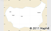 Classic Style Simple Map of Kaiyuan Shi, single color outside
