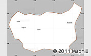 Gray Simple Map of Kaiyuan Shi, cropped outside