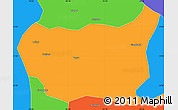 Political Simple Map of Kaiyuan Shi