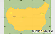 Savanna Style Simple Map of Kaiyuan Shi, single color outside
