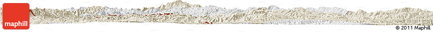 Classic Style Horizon Map of Lancang