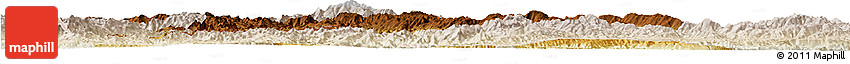 Physical Horizon Map of Lancang, lighten
