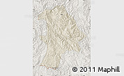 Shaded Relief Map of Lancang, lighten