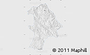 Silver Style Map of Lancang, single color outside