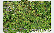 Satellite Panoramic Map of Lancang