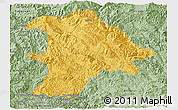 Savanna Style Panoramic Map of Lancang