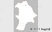 Gray Simple Map of Lancang, cropped outside