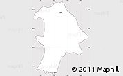 Silver Style Simple Map of Lancang, cropped outside