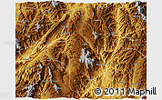 Physical 3D Map of Lincang