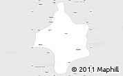 Silver Style Simple Map of Lincang