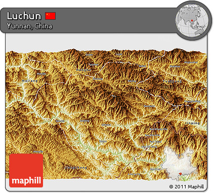 Physical 3D Map of Luchun