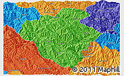 Political 3D Map of Luchun