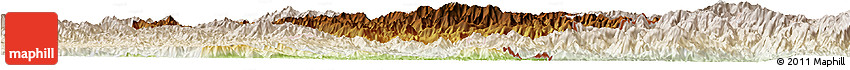 Physical Horizon Map of Luchun, lighten