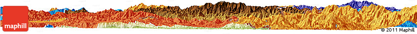Physical Horizon Map of Luchun, political outside