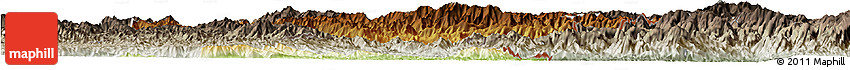 Physical Horizon Map of Luchun, semi-desaturated