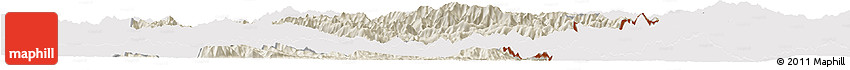 Shaded Relief Horizon Map of Luchun, cropped outside
