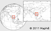 Blank Location Map of Luchun, within the entire country