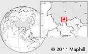 Blank Location Map of Luchun, highlighted country