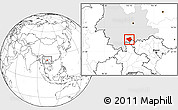 Blank Location Map of Luchun, highlighted parent region