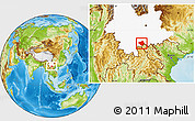 Physical Location Map of Luchun, highlighted parent region