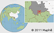 Savanna Style Location Map of Luchun, highlighted country, highlighted parent region