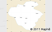 Classic Style Simple Map of Luchun, single color outside