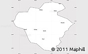 Silver Style Simple Map of Luchun, cropped outside