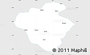 Silver Style Simple Map of Luchun, single color outside