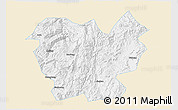 Classic Style 3D Map of Lufeng, single color outside