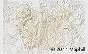 Shaded Relief 3D Map of Lufeng, lighten