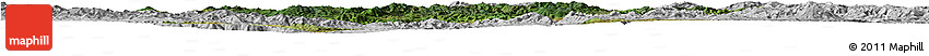 Satellite Horizon Map of Lufeng, lighten, desaturated