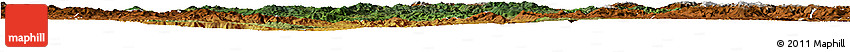 Satellite Horizon Map of Lufeng, physical outside