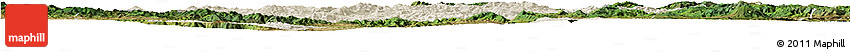 Shaded Relief Horizon Map of Lufeng, satellite outside