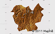 Physical Map of Lufeng, cropped outside