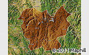 Physical Map of Lufeng, satellite outside