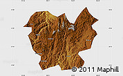 Physical Map of Lufeng, single color outside