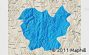 Political Map of Lufeng, shaded relief outside