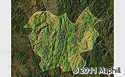 Satellite Map of Lufeng, darken