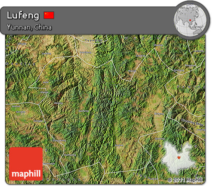 Satellite Map of Lufeng