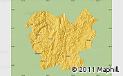 Savanna Style Map of Lufeng, single color outside